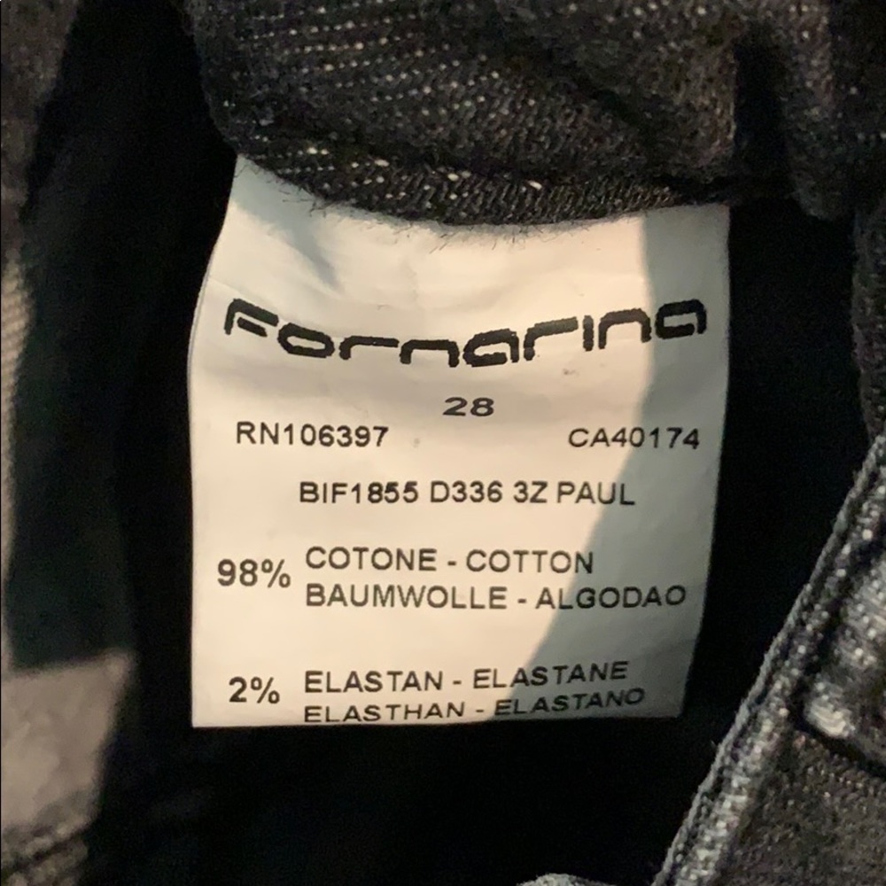 Fornarina women black denim jeans size 28x27.5” - Picture 7 of 11